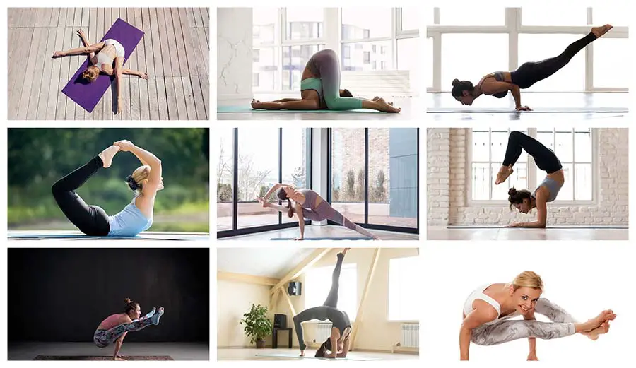 Collage of Women Practicing Poses and Text Private Yoga Classes Stock Photo  - Image of exercise, beautiful: 176712522